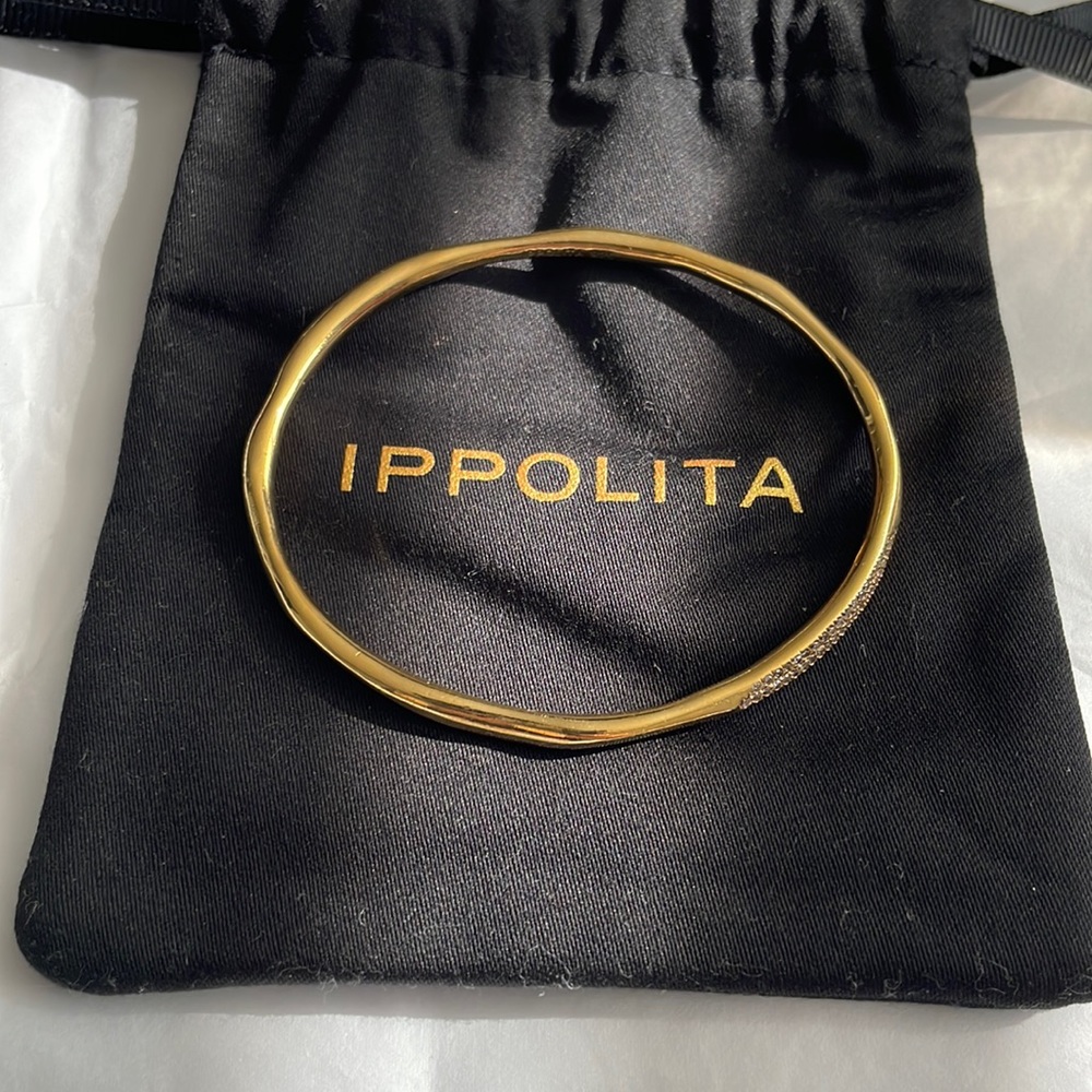Ippolita 18 k over sterling silver bangle